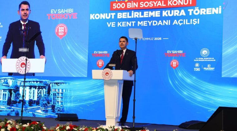 500 Bin Sosyal Konut Projesinde Konut Belirleme Kuraları Başladı