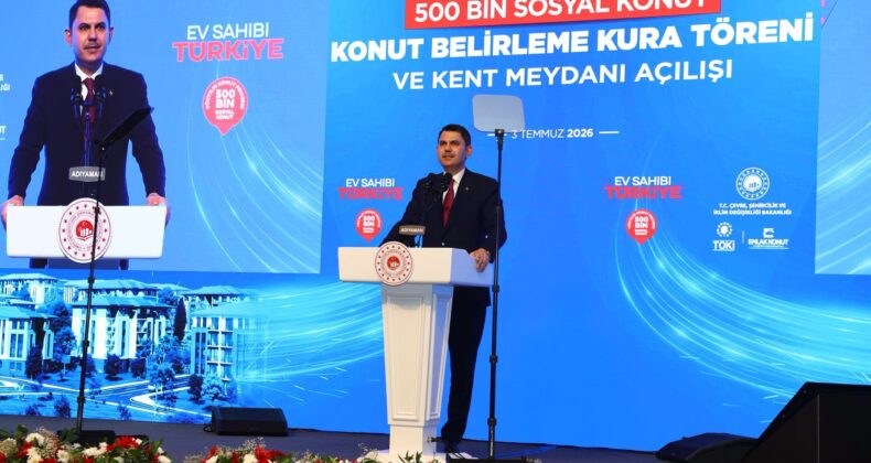 500 Bin Sosyal Konut Projesinde Konut Belirleme Kuraları Başladı