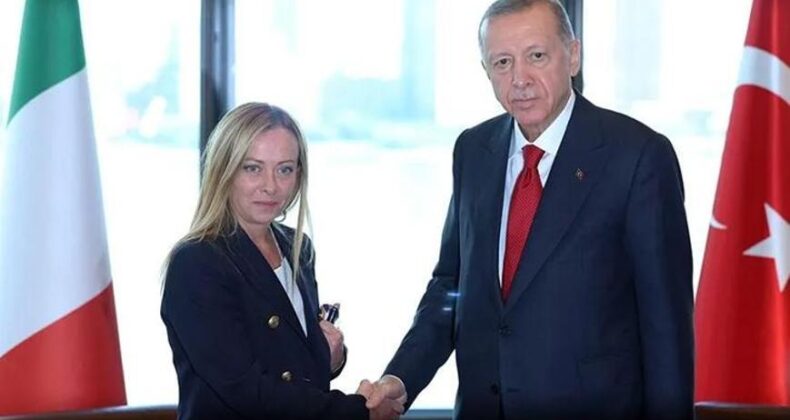 Cumhurbaşkanı Erdoğan İtalya Başbakanı Meloni ile görüştü
